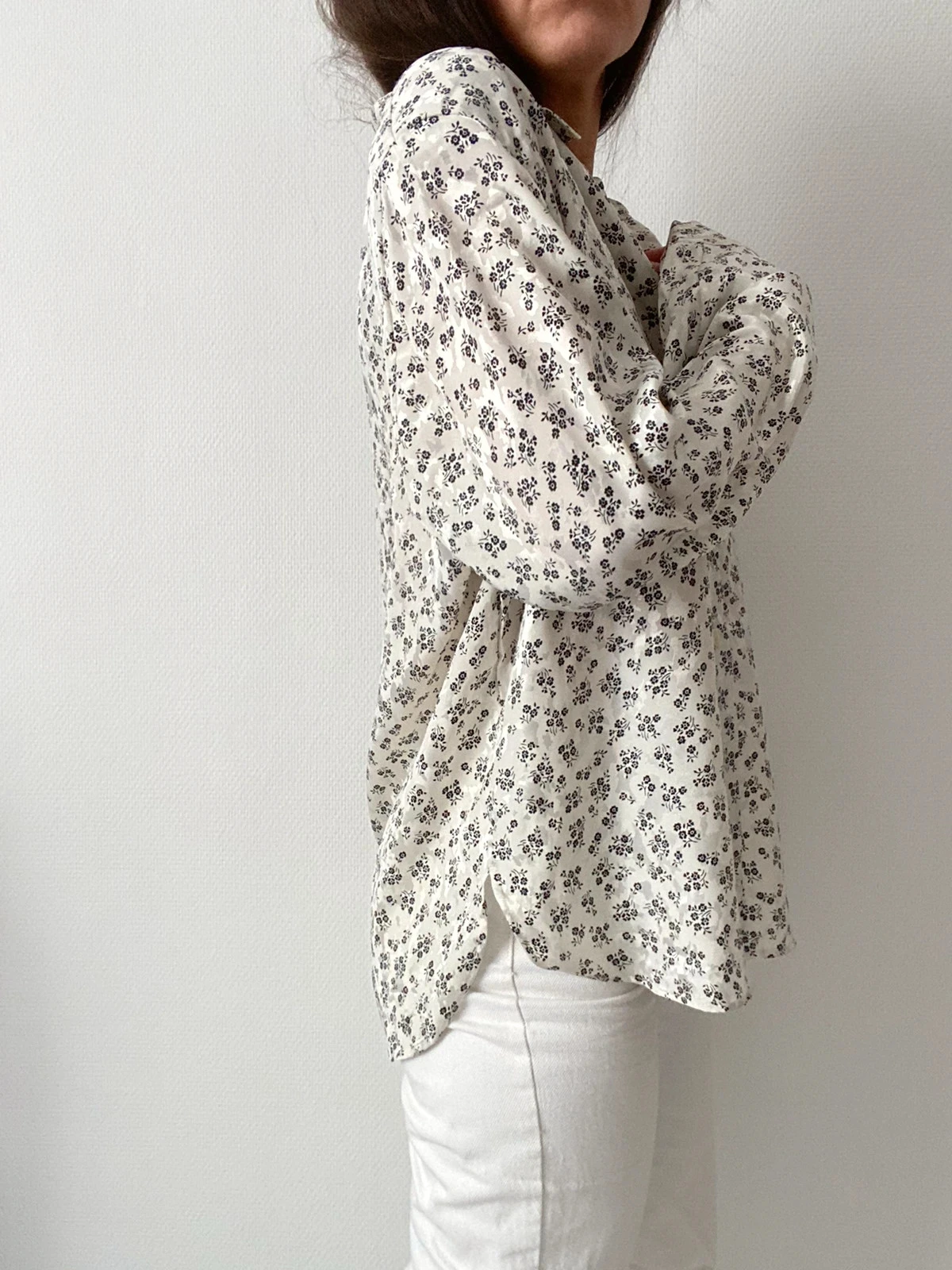 🌺 Vintage oversized blouse met bloemen – photo 7